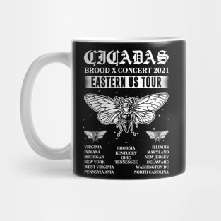 Cicada Mandala Brood X 2021 Eastern Usa Bug Mug